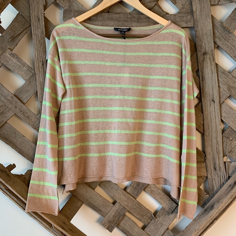Acrobat Lightweight Linen Striped Sweater